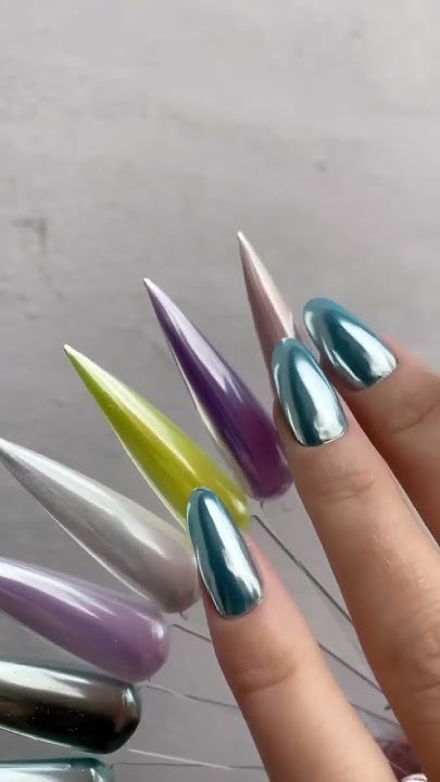 Зеркальная втирка ANDI #втиркананогтях #зеркальная #ногти - YouTube