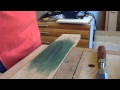 Using honing compound to hone chisels Using honing compound to hone chisels