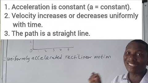 INTRODUCTION TO RECTILINEAR MOTION 