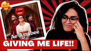 AE AJNABEE - COKE STUDIO BHARAT - REACTION/REVIEW! || Aditya Rikhari, Ravator, Kutle Khan