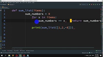 How to Sum all the items in a list in Python