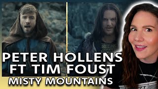 First time reaction to: Peter Hollens feat. Tim Foust - Misty Mountains I Artist Reacts I