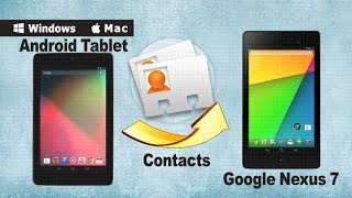 How To Synccopy Contacts From Old Android Tablet To Google Nexus 7 2013 Included