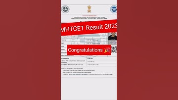 MHTCET Result 2023/MHTCET 2023