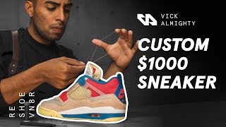 Vick Almighty Customizes $1000 Sneaker!