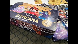 Disney Lorcana: The First Chapter - BOOSTER BOX OPENING + ENCHANTED RARE