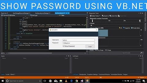 How To Show Or Hide Password