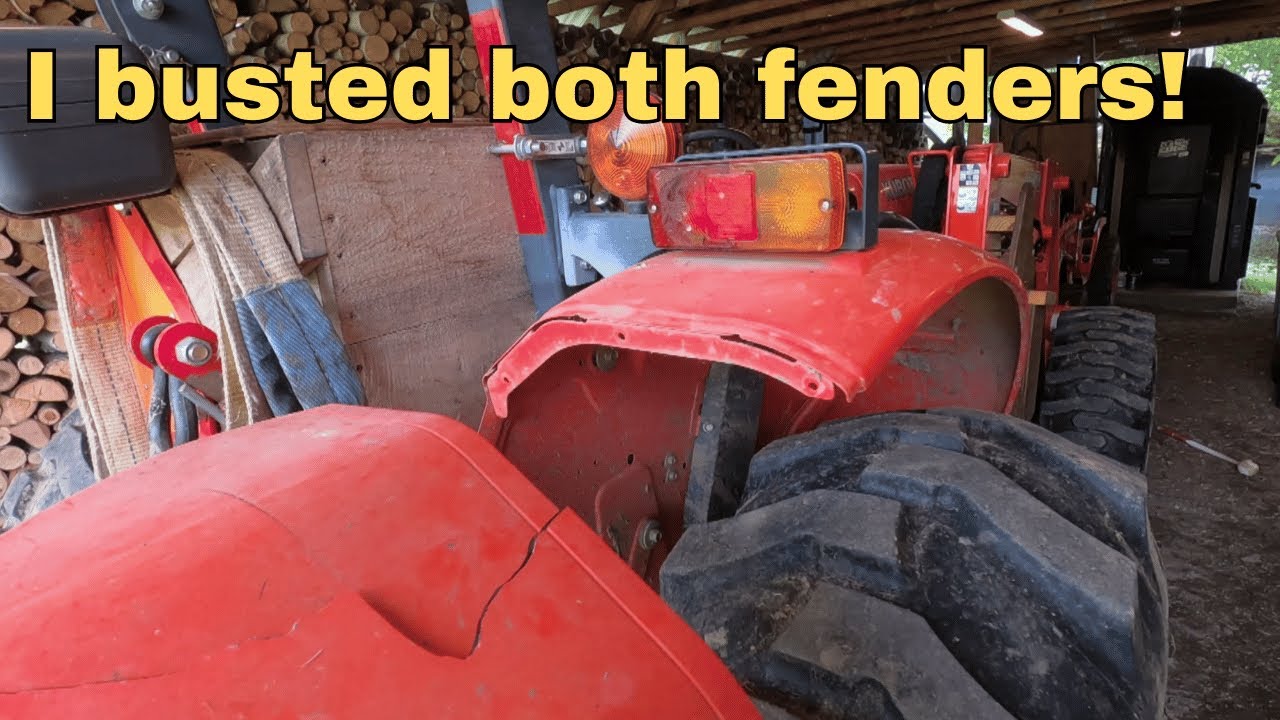 Fiberglass repair on Kubota Fenders YouTube