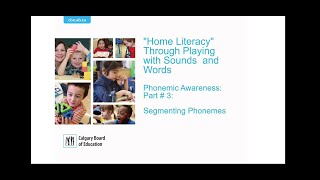 Phonemic Awareness - Segmenting Activities | Calgary Board of Education