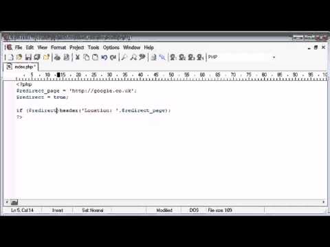 63. Using the Header to Force Page Redirect