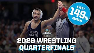 All four 149 lb matches - 2026 NCAA wrestling quarterfinals