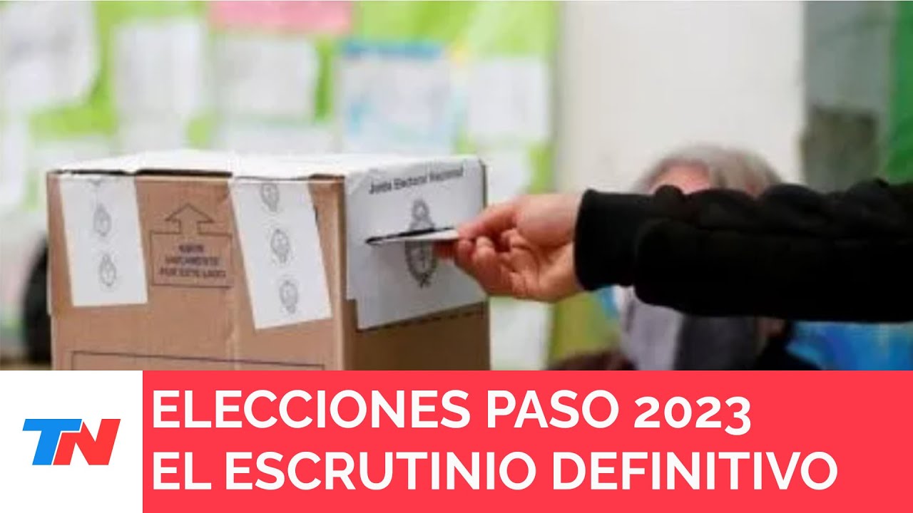 ELECCIONES PASO 2023 I El escrutinio definitivo en Provincia: cuánto ...