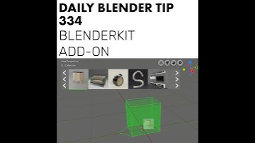 Daily Blender Tip 334 - BlenderKit add-on (Blender 2.8)