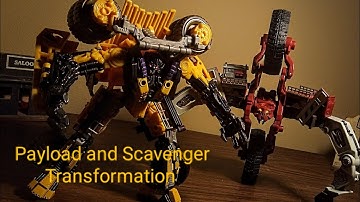 Payload and Scavenger Transformation | Transformers RoTF Stop Motion