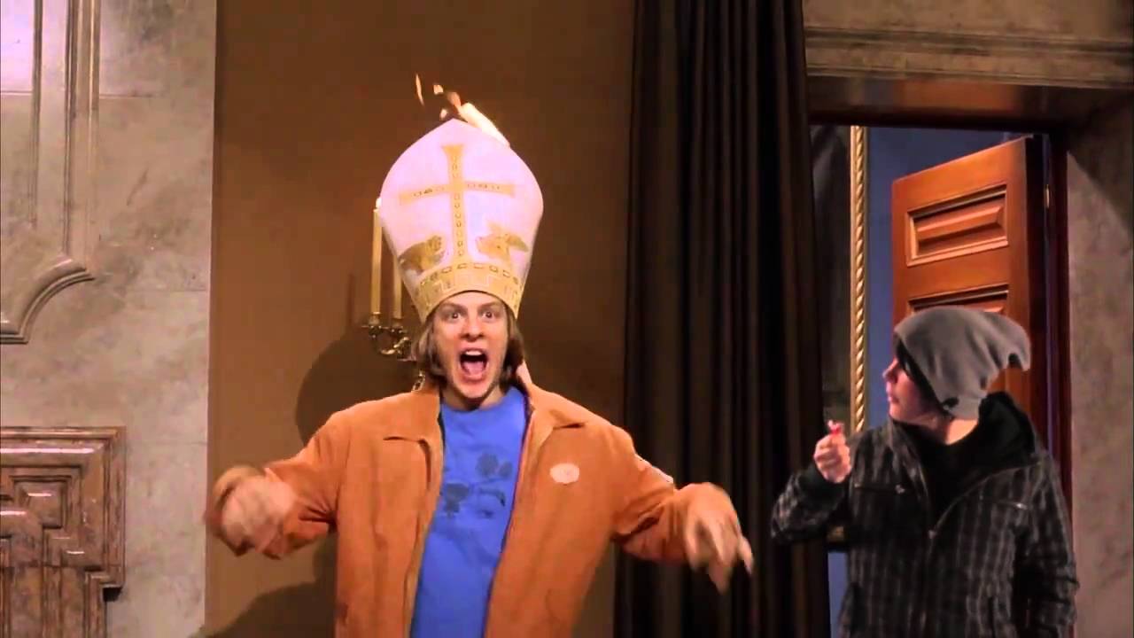Eurotrip the pope's hat is on fire! YouTube