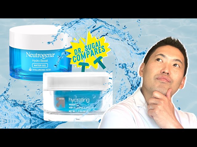 Dermatologist Compares Neutrogena Hydro Boost Water Gel vs up & up Hydrating Water Gel class=