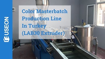 LAB Extruder for Color Masterbatch Compounding, Color Masterbatch Production Line in Turkey