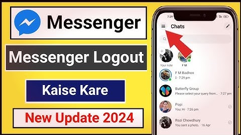 How to logout on facebook messenger | Facebook messenger logout kaise kare | YTe Smart