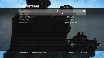 CS:GO Options and Settings Menu