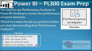 PL 300 : Q57 - Power BI Clear Cache Steps for Performance Analyzer