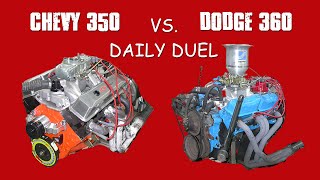 CHEVY 350 VS DODGE 360-BATTLE OF THE DAILY DRIVERS!