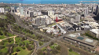 MELBOURNE, Helicopter flight over the city (Australia)