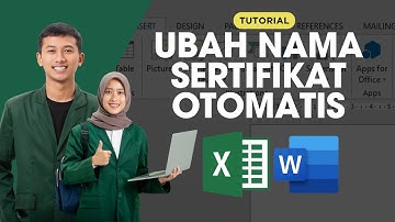 TUTORIAL MEMBUAT SERTIFIKAT ATAU PIAGAM OTOMATIS DI MICROSOFT WORD | MENGAMBIL DATA DARI EXCEL