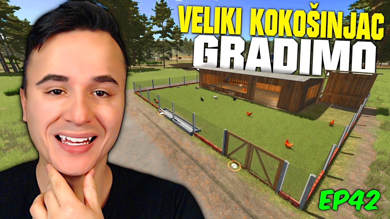 IZGRADILI NOVI BRUTALAN KOKOŠINJAC ! Farming Prezivljavanje EP42 w/Djura