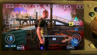 InFamous 2 PS3 running on aps3e, on the Odin 3.