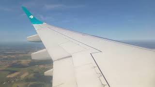 Air Dolomiti Embraer 195 landing to Munich Franz Josef Strauss International airport