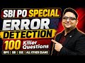 SBI PO 2026 Error Detection Special | 100 Most Expected Questions | By Anubhav Sir