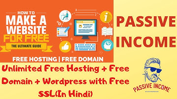 Unlimited Free Hosting + Free Domain + Wordpress with Free SSLIn Hindi