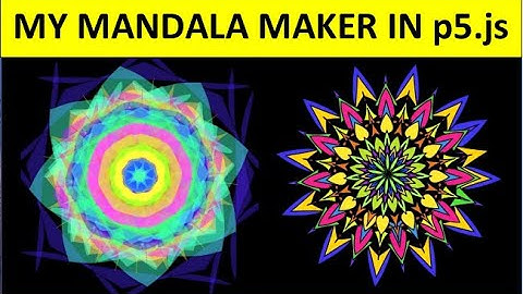 Mandala Art Maker in p5.js generative art