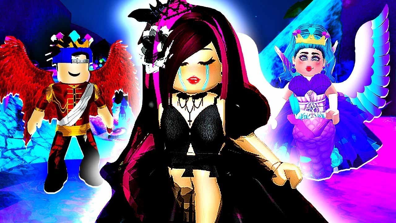 The Girl Who Is A Secret Dark Fairy Roblox Royale High School Roblox Roleplay Youtube - cute roblox profile picture black