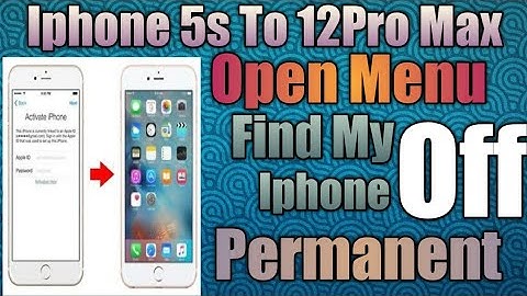 Iphone 5s To 12Pro Max Open Menu Fmi Off Permanent Unlock | Iphone 6 Fmi Off Proxy Method | Fmi Off