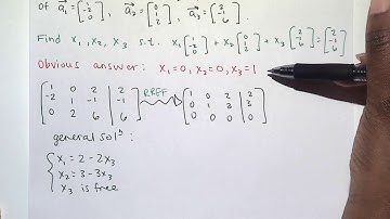 2.2 part 2 - Vector Equations and Spans
