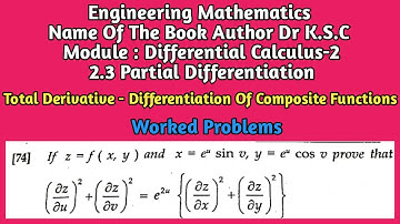 If z=f(x, y) And x=(e^u)sin(v), y=(e^u)cos(v) PT (∂z/∂u)²+(∂z/∂v)²=(e^2u){(∂z/∂x)²+(∂z/∂y)²}