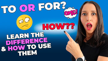 Grammar in Use - Learn the Difference Between TO and FOR in English!