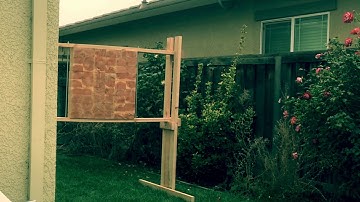 Home made end grain pressure fit axe throwing target DIY