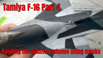 Tamiya f-16 splinter camo painting