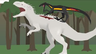 indominus rex vs indoraptor [stick nodes animation]