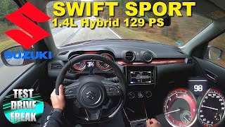 2021 Suzuki Swift Sport 1.4 Boosterjet Hybrid 129 PS COUNTRY ROAD DRIVE POV