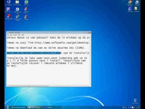 Video: Kako Pretvoriti Windows XP U Vistu