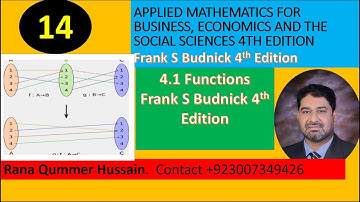 4.1 Functions_ Domain and Range| APPLIED MATHEMATICS FOR BUSINESS, ECONOMICS AND THE SOCIAL SCIENCES
