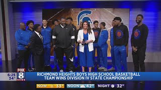 Richmond Heights Spartans celebrate state championship with Fox 8 Morning Show team