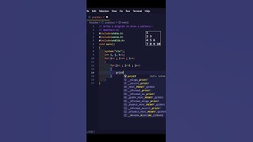 W.A.P to Right Triangle Star Pattern in C | #pattern11 | #C | #shorts | #learnprogramming13