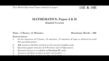 Ap 10th Class (Public - Final) 🥳 Exams (2023) Maths 💯real question paper||10th public exams Maths