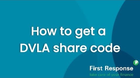 How to get a DVLA share code