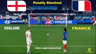 ENGLAND vs FRANCE. World Cup 2026. Penalty Shootout. Video Game Simulation screenshot 1