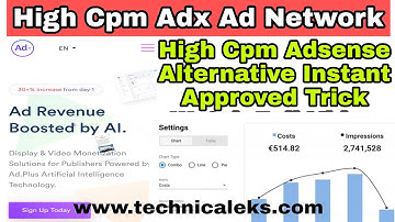 Ad.plus High Cpm Ad Adx Network Bloggers Easy Approved Trick Google Adsense Alternative ads network